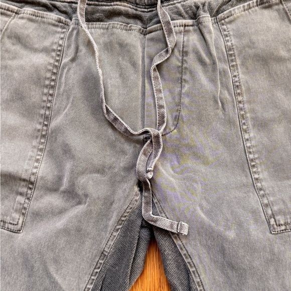 James Perse Charcoal Joggers with Ribbed Ankle Cuffs - Picture 2 of 6